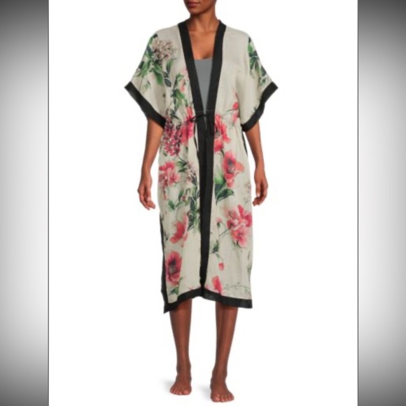 Karl Lagerfeld Paris Garden Floral Cover Up Dress One Size - Picture 1 of 4